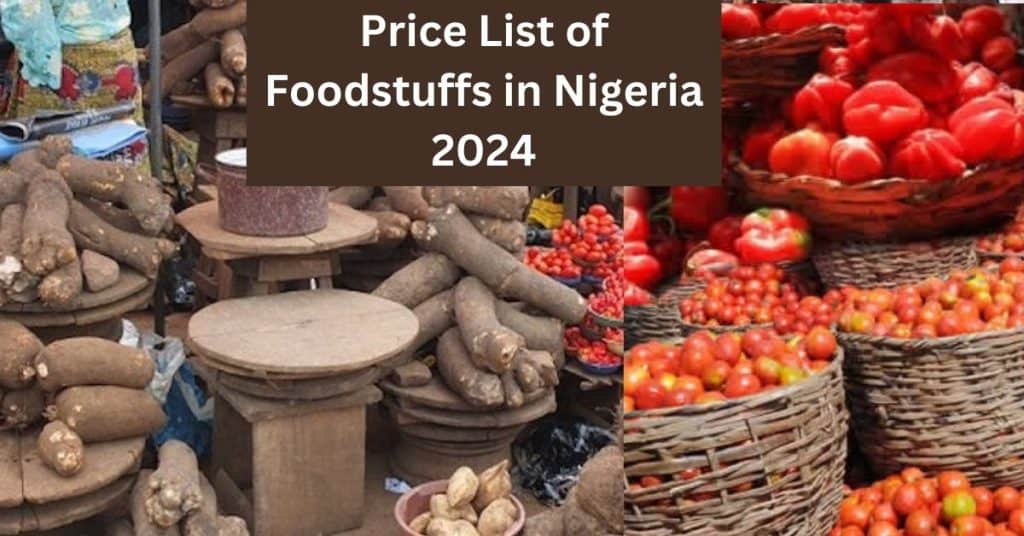 Price List of Foodstuffs in Nigeria 2024